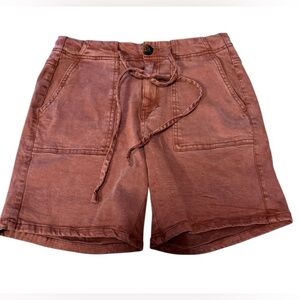 BKE Terracotta Billie Stretch Tie Shorts Cargo shorts for women